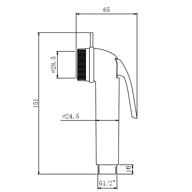 High pressure bidet toilet sprayer