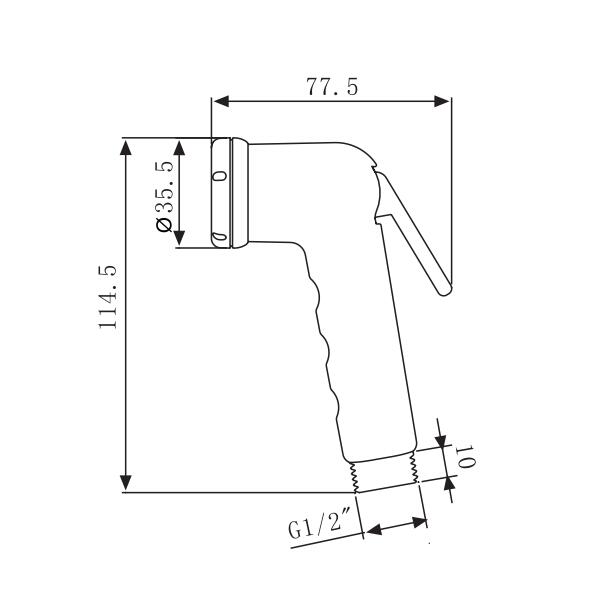 Removable Handheld Showerhead & Bidet Sprayer