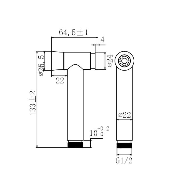 Stainless Steel Handheld Bidet Shattaf Toilet Spray