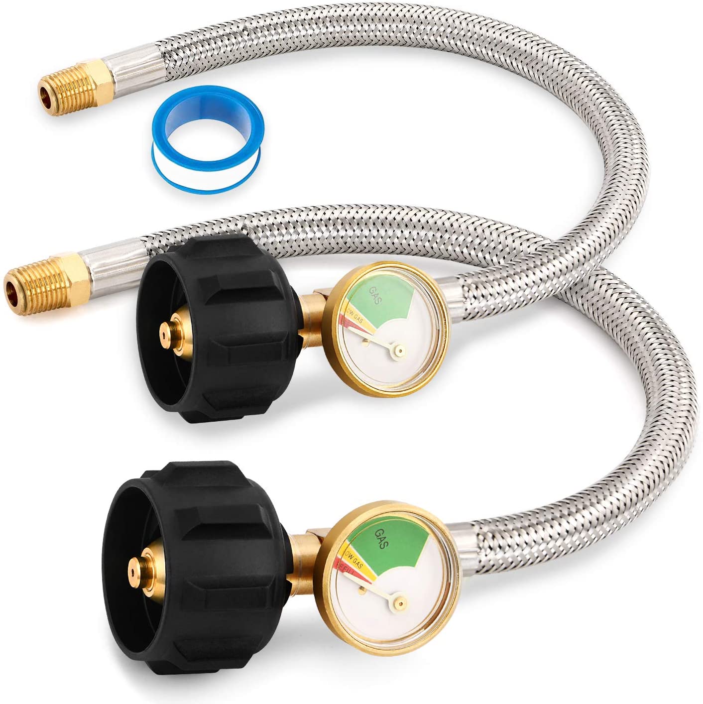 What are gas hoses made of?